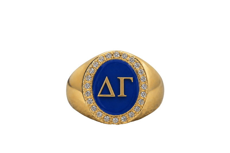 Delta Gamma Sorority Ring (ΔΓ) - Halo Series - fratrings