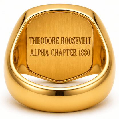 Delta Kappa Epsilon (DKE) Ring – Officially Licensed Signet Ring - fratrings
