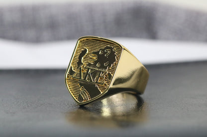 Delta Kappa Epsilon (DKE) Ring – Officially Licensed Signet Ring - fratrings