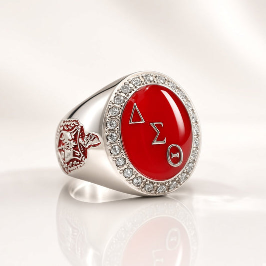 Delta Sigma Theta Alumni Ring, Silver - fratrings