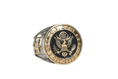 Eagle Valor Military Ring for U.S. Army Members - fratrings