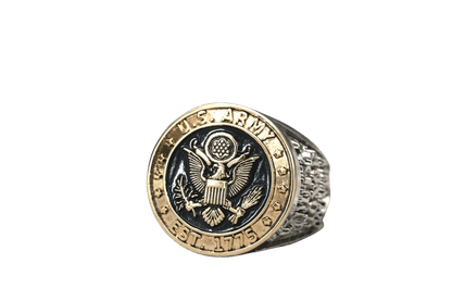 Eagle Valor Military Ring for U.S. Army Members - fratrings