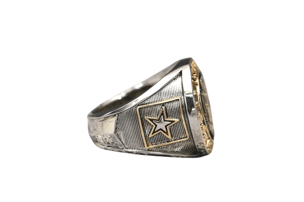 Eagle Valor Military Ring for U.S. Army Members - fratrings