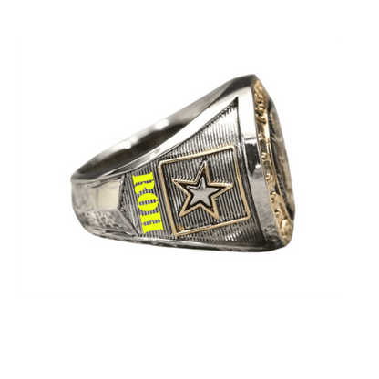 Eagle Valor Military Ring for U.S. Army Members (RING OF HONOR EDITION) - fratrings