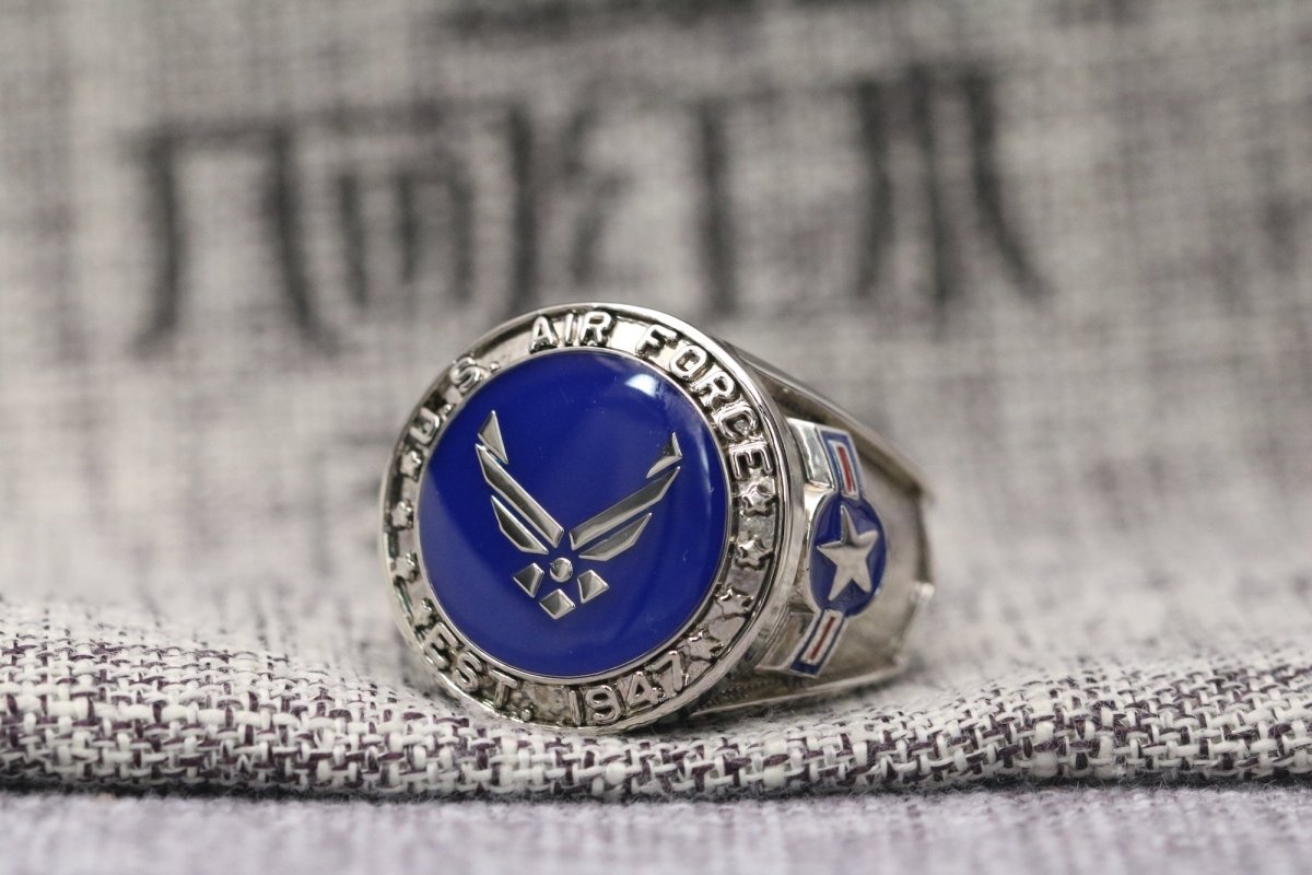 US 2024 Air Force Ring , Sterling Silver 925 , Gift , Military Ring , Your Size