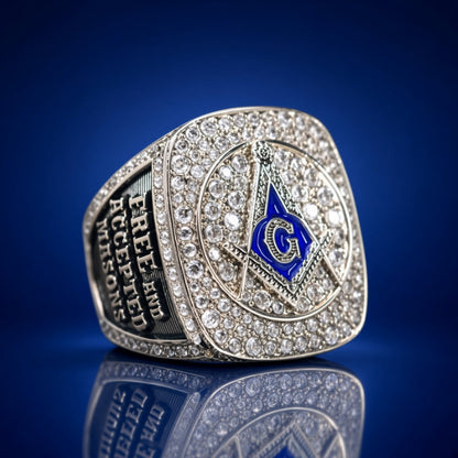 Free and Accepted Masons Official Series Ring, Eye of Providence, Silver - fratrings