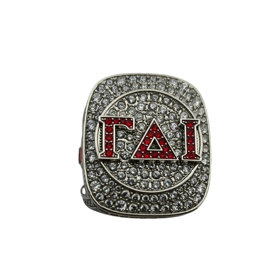 Gamma Delta Iota Fraternity Ring (ΓΔI) - Shine Series, Silver - fratrings