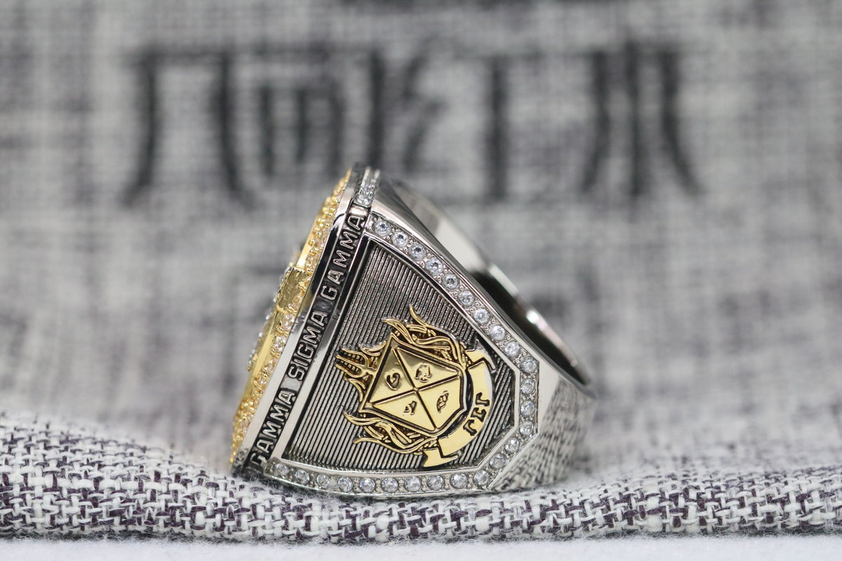 Gamma Sigma Gamma Official Series dual-tone ring — crest side