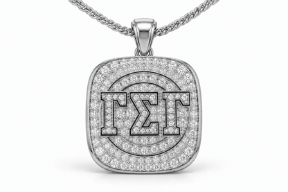 Gamma Sigma Gamma Official Series Pendant Necklace — Choose Your Plating - fratrings
