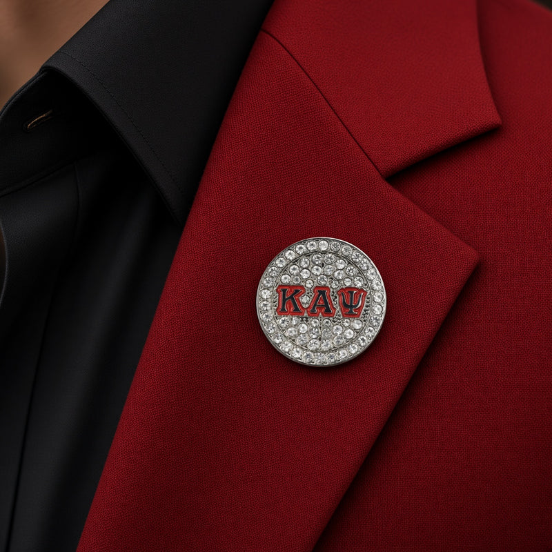 Kappa Alpha Psi Fraternity Lapel Pin - Active Member Pin, Shine Series