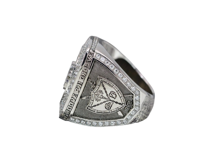 Groove Phi Groove Social Fellowship Ring (GΦG) - Shine Series, Silver - fratrings