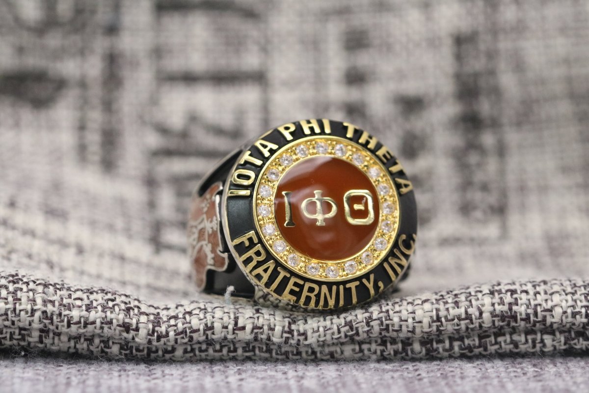 Iota Phi Theta Fraternity Ring (ΙΦΘ) - Classic Man Series, Yellow Gold Face