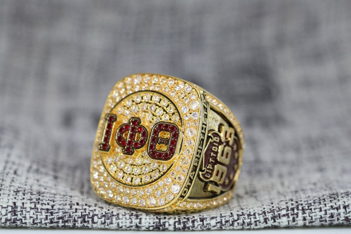 Iota Phi Theta Fraternity Ring (ΙΦΘ) - Shine Series, Gold - fratrings