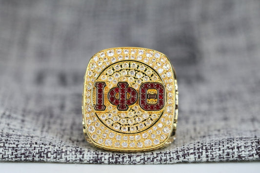 Iota Phi Theta Fraternity Ring (ΙΦΘ) - Shine Series, Gold - fratrings