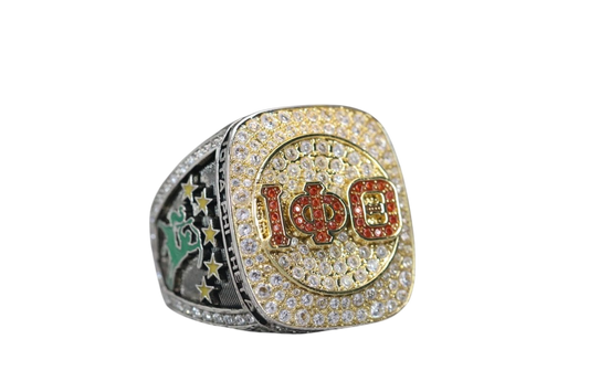 Iota Phi Theta Fraternity Ring (ΙΦΘ) - Shine Series, Yellow Gold Face - fratrings