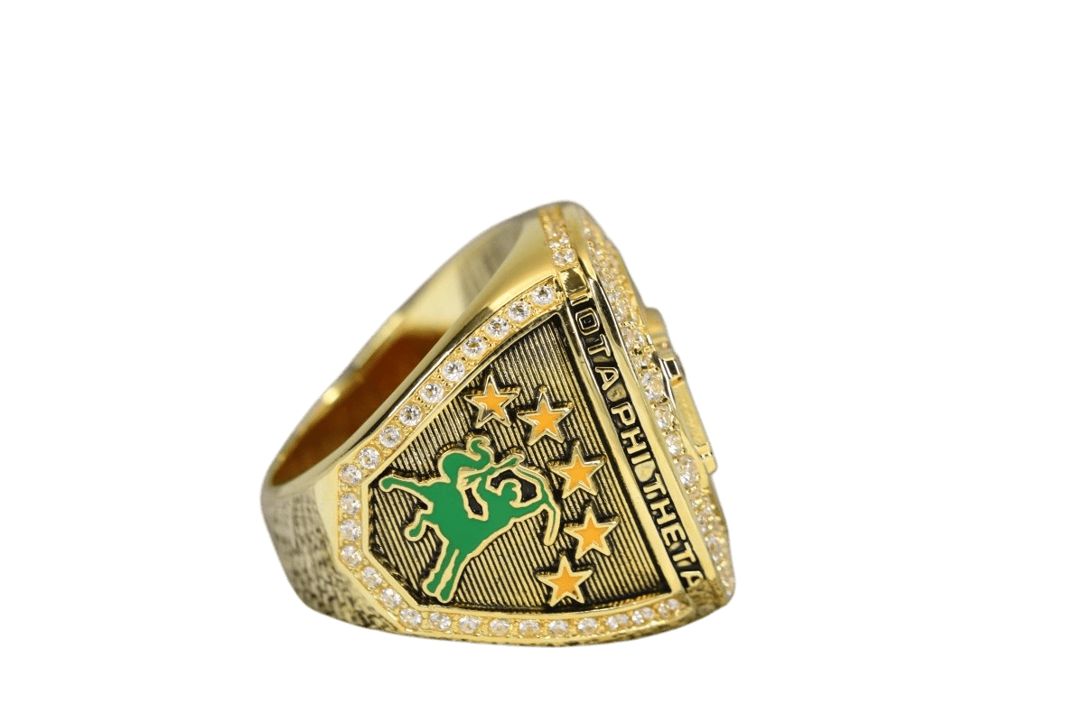 Iota Phi Theta Fraternity Ring (ΙΦΘ) - SPECIAL EDITION Shine Series, Gold - fratrings