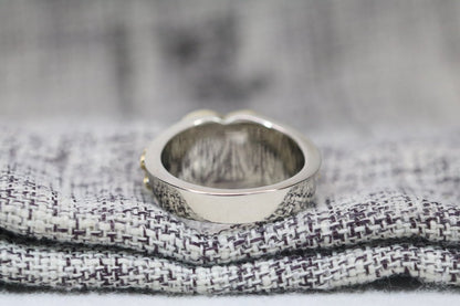 Iota Sweethearts Sorority Ring (ISI) - Heart Series, Dual Finish - fratrings