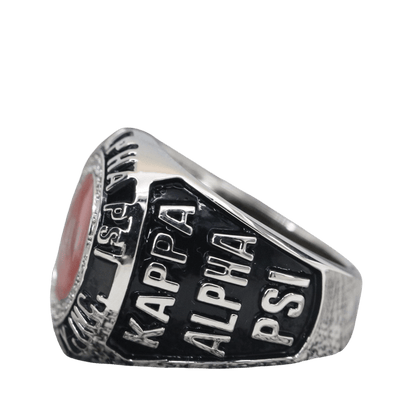 Kappa Alpha Psi Fraternity Ring (ΚΑΨ) - Classic Man Series, Silver - fratrings