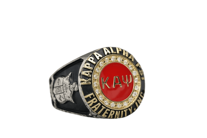 Kappa Alpha Psi Fraternity Ring (ΚΑΨ) - Classic Man Series SPECIAL EDITION Pontiac Alumni Chapter, Dual Finish - fratrings