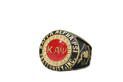 Kappa Alpha Psi Fraternity Ring (ΚΑΨ) - Classic Man Series SPECIAL EDITION Pontiac Alumni Chapter, Gold - fratrings