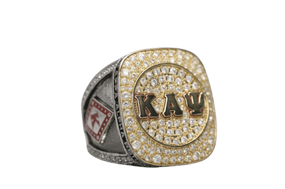 Kappa Alpha Psi Fraternity Ring (ΚΑΨ) - Shine Series, Dual Finish - fratrings