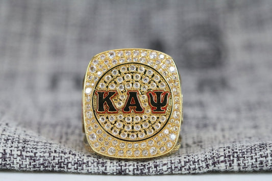 Kappa Alpha Psi Fraternity Ring (ΚΑΨ) - Shine Series, Gold - fratrings
