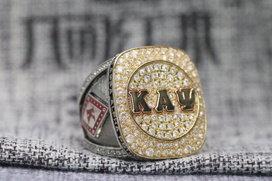 Kappa Alpha Psi Fraternity Ring (ΚΑΨ) - Shine Series, Yellow Gold Face - fratrings