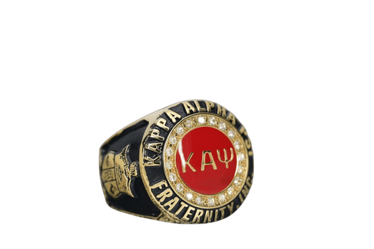 Kappa Alpha Psi Fraternity Ring (ΚΑΨ) - SPECIAL EDITION Classic Man Series, Gold - fratrings