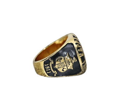 Kappa Alpha Psi Fraternity Ring (ΚΑΨ) - SPECIAL EDITION Classic Man Series, Gold - fratrings