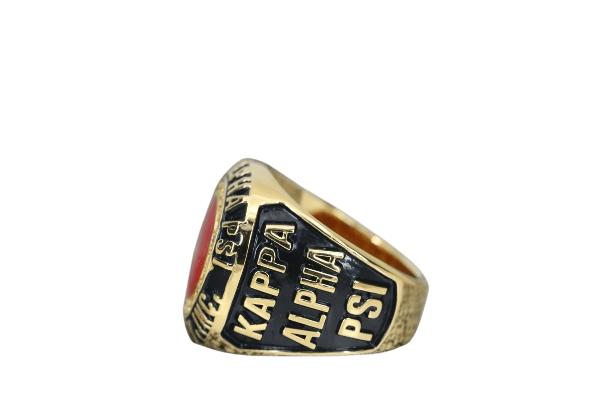 Kappa Alpha Psi Fraternity Ring (ΚΑΨ) - SPECIAL EDITION Classic Man Series, Gold - fratrings