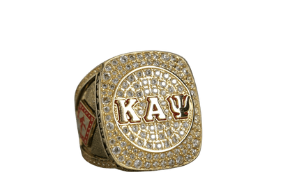 Kappa Alpha Psi Fraternity Ring (ΚΑΨ) - SPECIAL EDITION Shine Series, Gold - fratrings