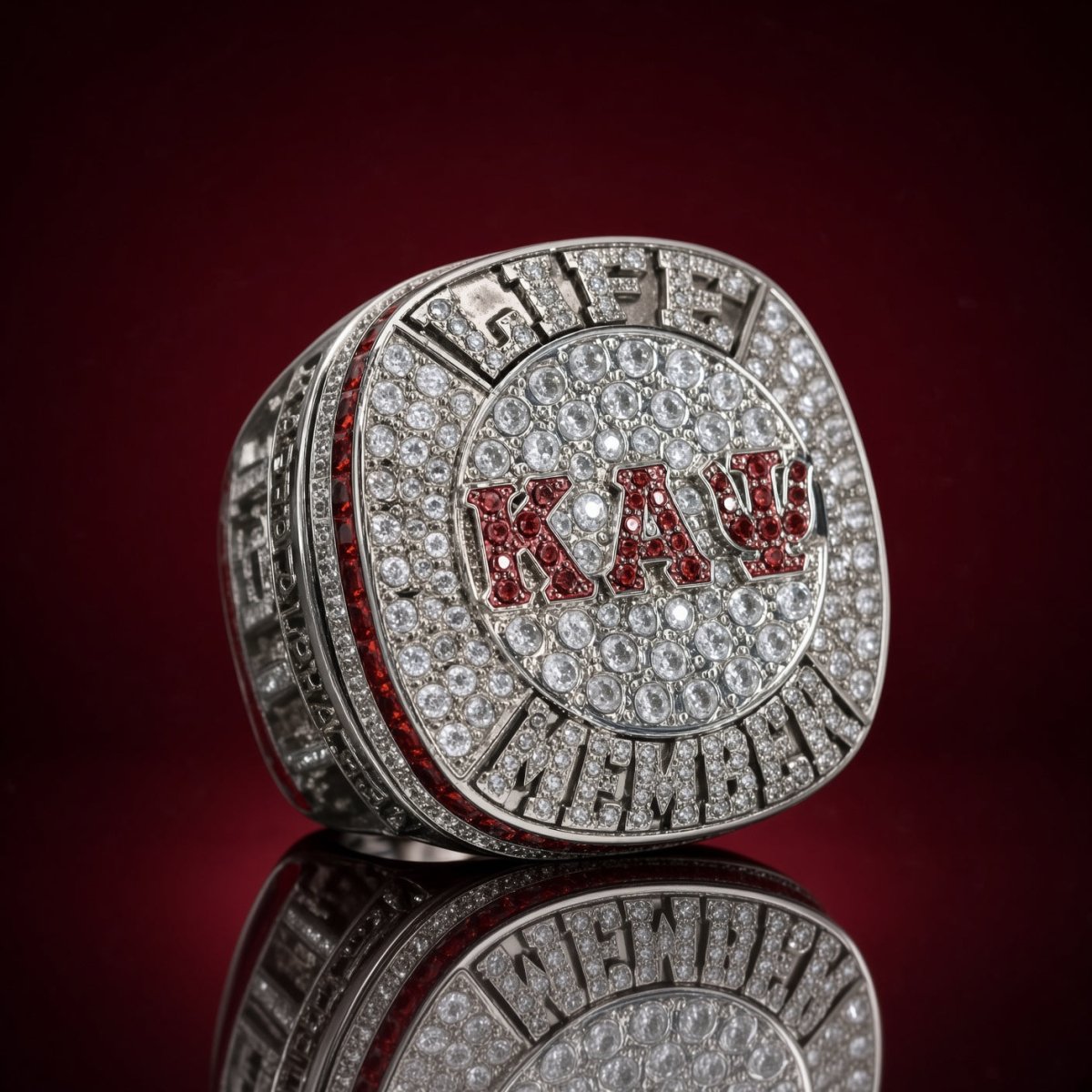 Kappa Alpha Psi Life Member Ring, Silver