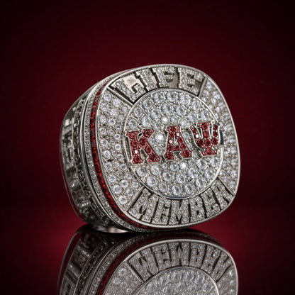 Kappa Alpha Psi Life Member Ring, Silver