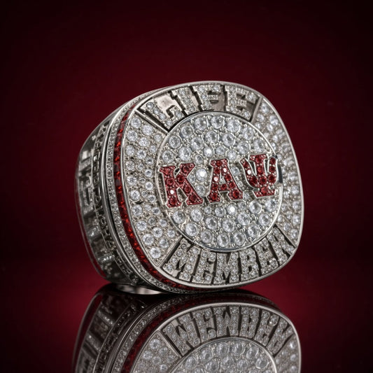 Kappa Alpha Psi Life Member Ring, Silver