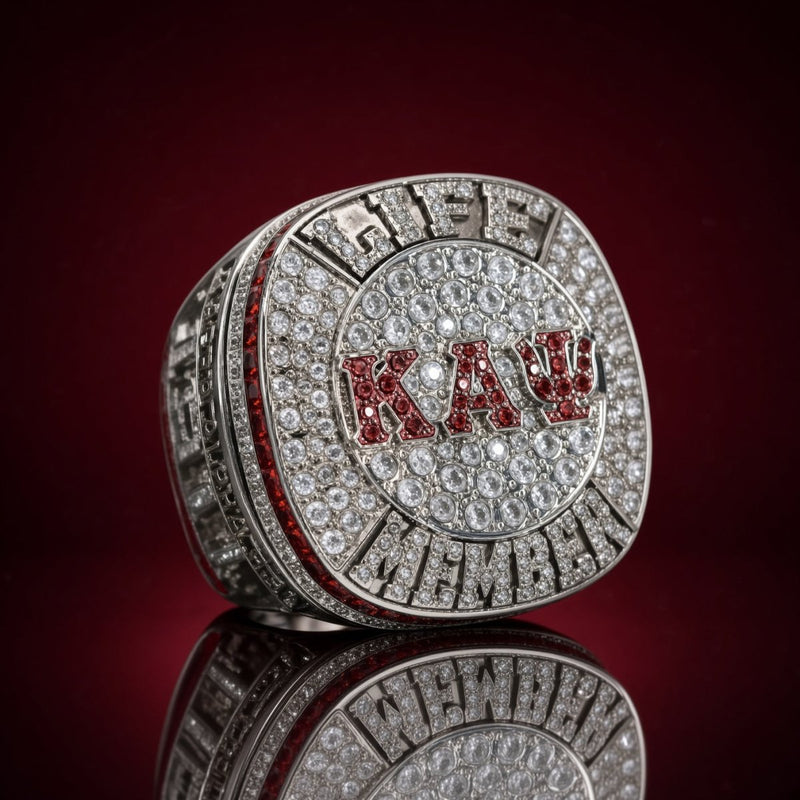 Kappa Alpha Psi Life Member Ring, Silver