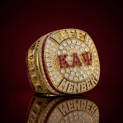 Kappa Alpha Psi Life Member Ring, Gold