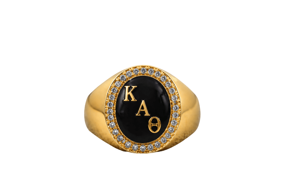 Kappa Alpha Theta Sorority Ring (ΚΑΘ) - Halo Series - fratrings