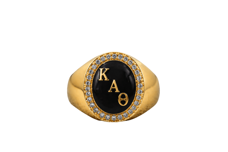 Kappa Alpha Theta Sorority Ring (ΚΑΘ) - Halo Series - fratrings