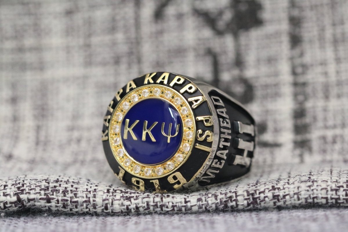 Kappa Kappa Psi Fraternity Ring (ΚKΨ) - Classic Man Series, Yellow Gold Face - fratrings