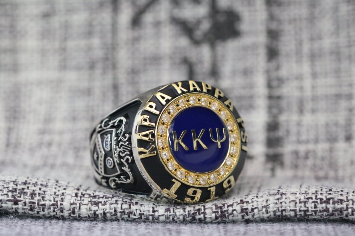 Kappa Kappa Psi Fraternity Ring (ΚKΨ) - Classic Man Series, Yellow Gold Face - fratrings