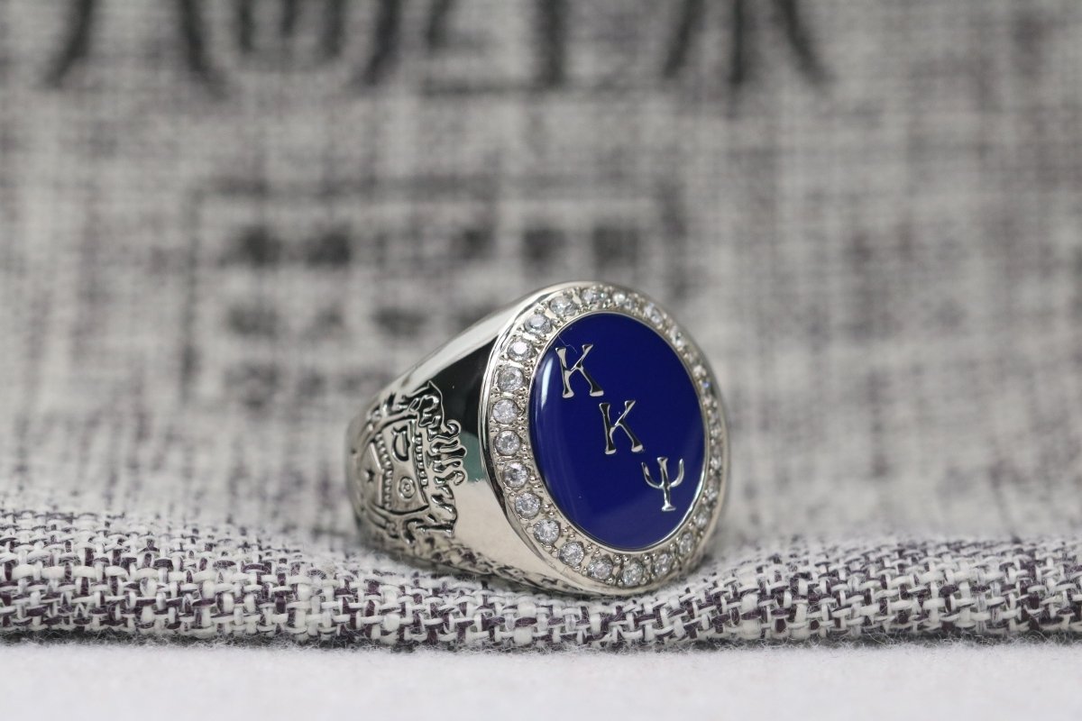 Kappa Kappa Psi Fraternity Ring (KKΨ) - Flower Series, Silver - fratrings
