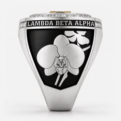 Lambda Beta Alpha Sorority Ring (ΛBA) - Shine Series - fratrings