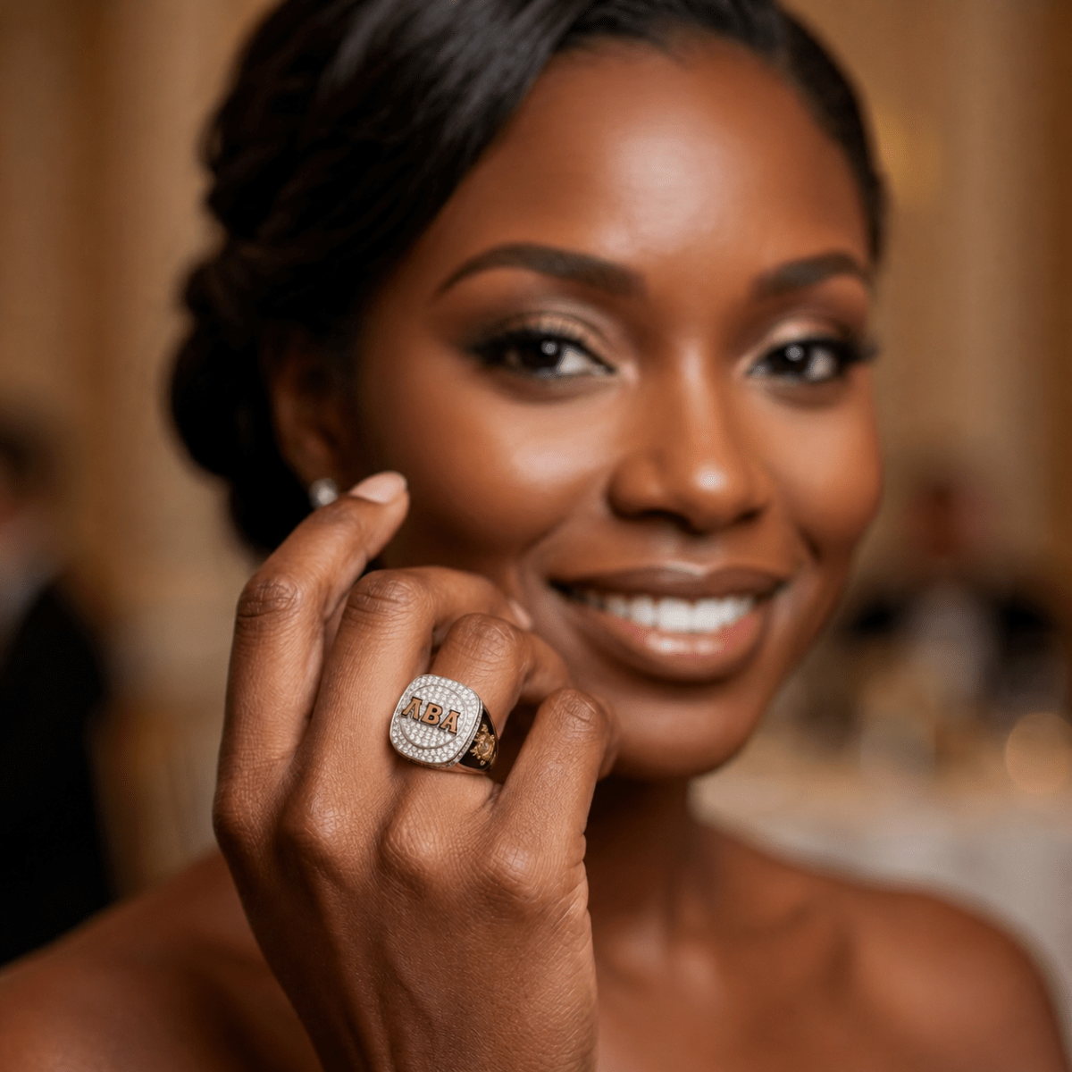 Lambda Beta Alpha Sorority Ring (ΛBA) - Shine Series - fratrings