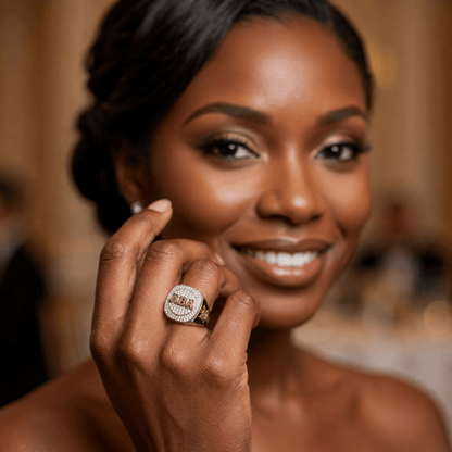 Lambda Beta Alpha Sorority Ring (ΛBA) - Shine Series - fratrings