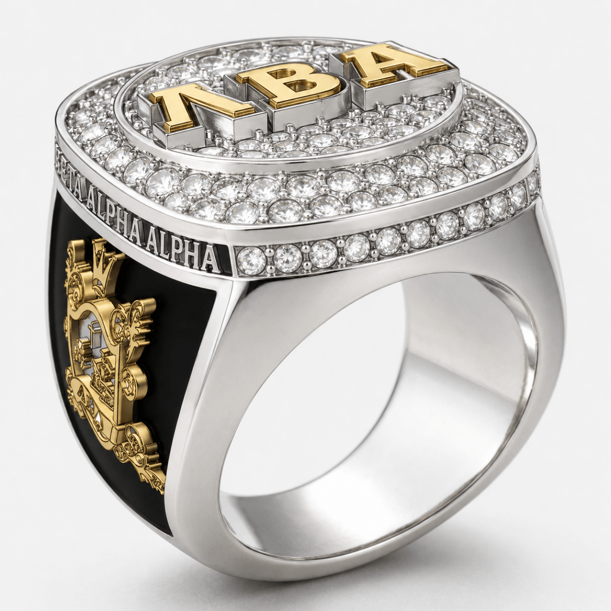 Lambda Beta Alpha Sorority Ring (ΛBA) - Shine Series - fratrings