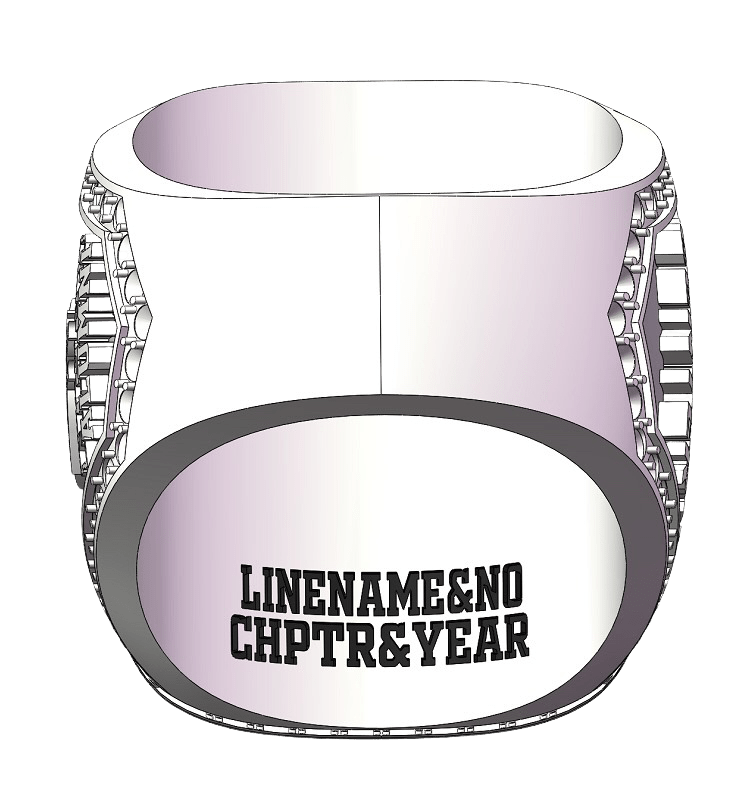 Lambda Beta Alpha Sorority Ring (ΛBA) - Shine Series - fratrings