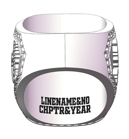 Lambda Beta Alpha Sorority Ring (ΛBA) - Shine Series - fratrings