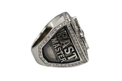 Masons Past Masters Ring (Eye Of The Providence) - Shine Series, Silver - fratrings