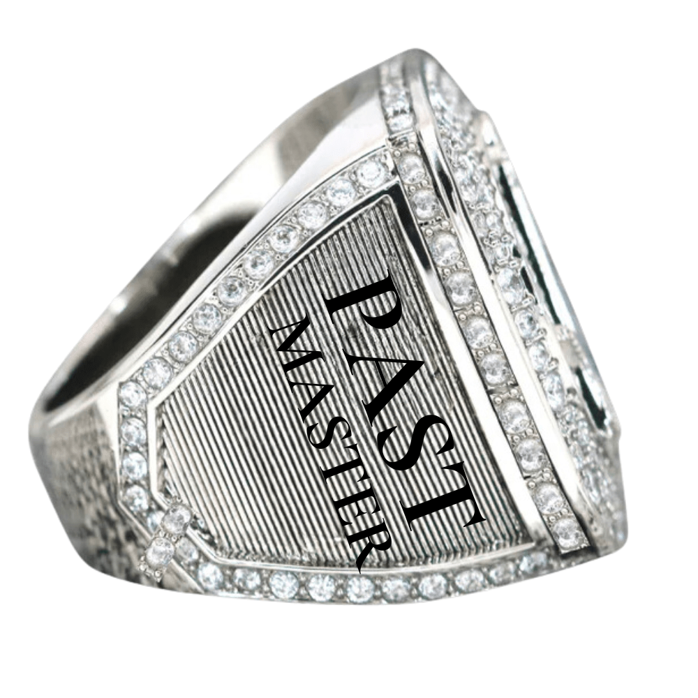 Masons Past Masters Ring (Eye Of The Providence) - Shine Series, Silver - fratrings