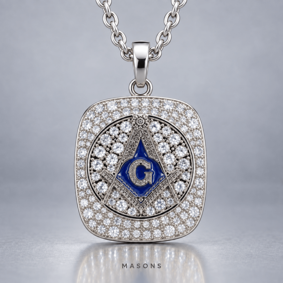 Masons Shine Series Pendant Necklace, Silver - fratrings